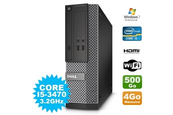 PC De Bureau Dell PC Dell Optiplex 3010 Sff Intel i5-3470 Dvd 4Go 500Go Hdmi WiFi W7