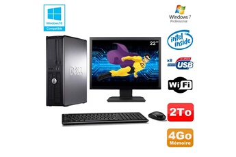 Dell Optiplex 780 Dt 19" Core 2 Duo 2,93 Ghz Hdd 2 To 4 Go