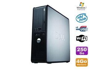 Unité Centrale Dell Pc Dell Optiplex 380 Sff E5200 2.5Ghz 4Go Disque 250Go Dvd Wifi Win 7 Pro