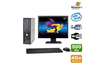 Ensemble Pc Avec Écran Dell Lot Pc Dell 380 Sff E5200 2.5Ghz 4Go Disque 500Go Dvd Wifi Win Xp + Ecran 19"