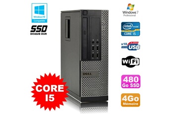 PC De Bureau Dell PC Dell Optiplex 7010 Sff Core i5 2400 3.1Ghz 4Go Disque 480Go SSD WiFi W7