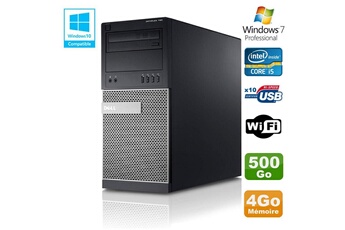 Dell PC Tour Optiplex 790 Intel Core i5 3.1Ghz 4Go Disque 500 Go Dvd WiFi Win 7 (Reconditionné)