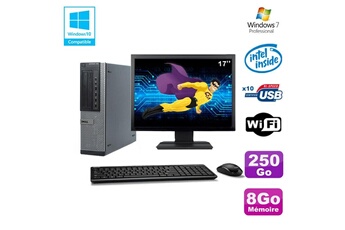 PC De Bureau Dell Lot PC Dell 790 Dt G630 2.7Ghz 8Go Disque 250Go Dvd WiFi Win 7 + Ecran 17"