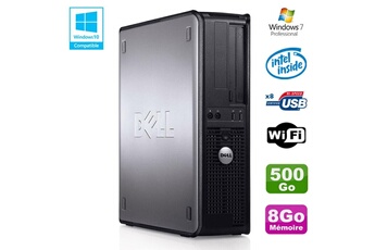 PC De Bureau Dell PC Dell Optiplex 780 Dt Intel E7500 2.93Ghz 8Go Disque 500Go WiFi Win 7 Pro