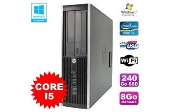 Pc De Bureau Hp Pc Hp Elite 8200 Sff Intel Core I5 3.1Ghz 8Go Disque 240Go Ssd Dvd Wifi W7