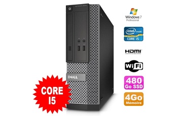 PC De Bureau Dell PC Dell Optiplex 3010 Sff Intel i5-2400 Dvd 4Go 480Go SSD Hdmi WiFi W7