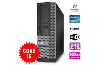 PC De Bureau Dell PC Dell Optiplex 3010 Sff Intel i5-2400 Dvd 8Go 240Go SSD Hdmi WiFi W7