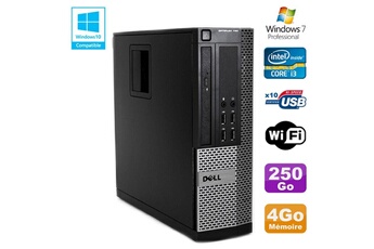 PC De Bureau Dell PC Dell Optiplex 790 Sff Intel Core I3-2120 3.3Ghz 4Go Ddr3 250Go WiFi Win 7 Pro