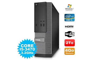 PC De Bureau Dell PC Dell Optiplex 3010 Sff Intel i5-3470 Dvd 4Go 2000Go Hdmi WiFi W7