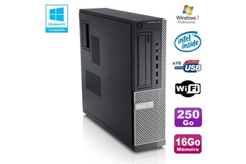 PC De Bureau Dell PC Dell Optiplex 790 Dt Intel G630 2,7Ghz 16Go Disque 250Go Dvd WiFi Win 7