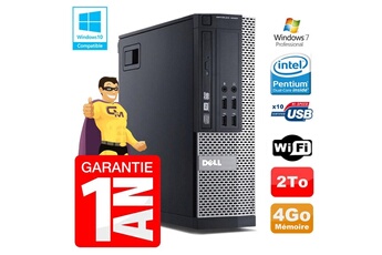 PC De Bureau Dell PC Dell 7010 Sff Intel G840 Ram 4Go Disque Dur 2To Dvd WiFi W7