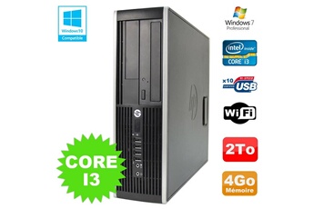 PC De Bureau HP PC HP Elite 8200 Sff Intel Core I3 3.1Ghz 4Go Disque 2To Dvd WiFi W7