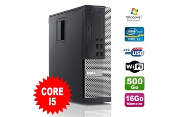 PC De Bureau Dell PC Dell Optiplex 990 Sff i5-2400 3.1Ghz 16Go Disque 500Go Dvd WiFi W7