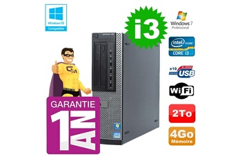PC De Bureau Dell PC Dell 790 Dt Intel I3-2120 4Go Disque 2To Graveur WiFi W7
