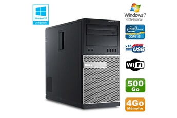 PC De Bureau Dell PC Tour Dell Optiplex 7010 Core i5-3470 3.2Ghz 4Go Disque 500Go Dvd WiFi Win 7