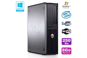 PC De Bureau Dell PC Dell Optiplex 780 Dt Intel E5200 2,5Ghz 8Go Disque 250Go WiFi Win 7 Pro