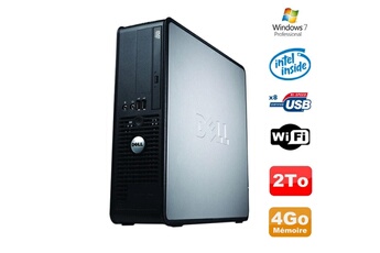 Unité Centrale Dell Pc Dell Optiplex 380 Sff E5200 2.5Ghz 4Go Disque 2000Go Dvd Wifi Win 7 Pro