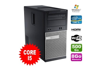 PC De Bureau Dell PC Tour Dell Optiplex 3010 Mt Intel i5-2400 Graveur 8Go 500Go Hdmi WiFi W7