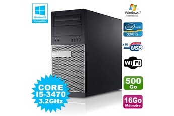 Pc De Bureau Dell Pc Tour Dell Optiplex 790 Intel I5-3470 3.2Ghz 16Go 500Go Dvd Wifi Win 7