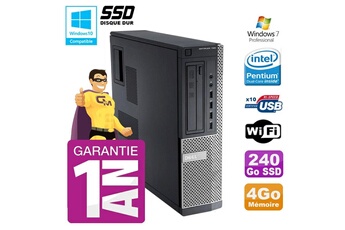 Pc De Bureau Dell Pc Dell 790 Dt Intel G630 4Go Disque 240Go Ssd Graveur Wifi W7