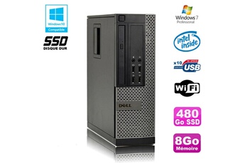 Pc De Bureau Dell Pc Dell Optiplex 790 Sff Intel G2020 Ram 8Go Ddr3 Disque 480Go Ssd Wifi Win 7