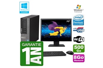 PC De Bureau Dell PC Dell 790 Sff Intel G640 Ram 4Go Disque Dur 500Go Dvd WiFi W7 Ecran 19"