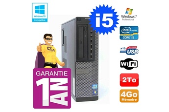 PC De Bureau Dell PC Dell 790 Dt Intel i5-2400 4Go Disque 2To Graveur WiFi W7