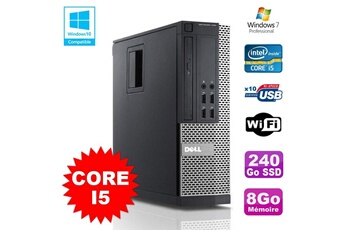 PC De Bureau Dell PC Dell Optiplex 790 Sff Intel Core i5 3,1Ghz 8Go Disque 240Go SSD WiFi W7 Pro