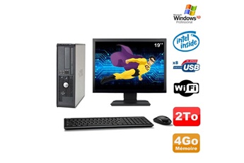 Ensemble Pc Avec Écran Dell Lot Pc Dell 380 Sff E5200 2.5Ghz 4Go Disque 2000Go Dvd Wifi Win Xp + Ecran 19"