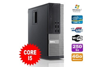 PC De Bureau Dell PC Dell Optiplex 990 Sff i5-2400 3.1Ghz 4Go Disque 250Go Dvd WiFi W7