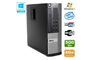 PC De Bureau Dell PC Dell Optiplex 790 Sff Intel G2020 Ram 4Go Ddr3 Disque 500Go WiFi Win 7