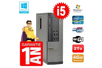 PC De Bureau Dell PC Dell 7010 Sff Intel i5-3470 Ram 4Go Disque 2To Dvd WiFi W7