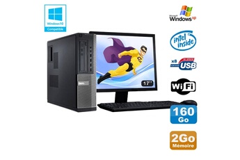 PC De Bureau Dell Lot PC Dell Optiplex 3010 Dt G640 2.8Ghz 2Go 160Go Dvd WiFi Win Xp + Ecran 17