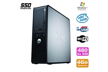 Unité Centrale Dell Pc Dell Optiplex 380 Sff E5200 2.5Ghz 4Go 480Go Ssd Dvd Wifi Win 7 Pro