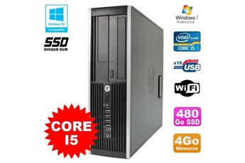 Pc De Bureau Hp Pc Hp Elite 8200 Sff Intel Core I5 3.1Ghz 4Go Disque 480Go Ssd Dvd Wifi W7