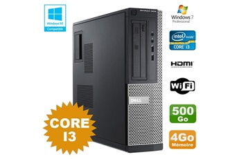 PC De Bureau Dell PC Dell Optiplex 3010 Dt Core I3 3.1Ghz 4Go 500Go Dvd WiFi Hdmi W7