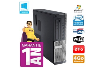 PC De Bureau Dell PC Dell 790 Dt Intel G630 4Go Disque 2To Graveur WiFi W7