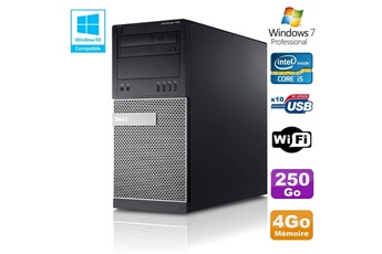 Pc De Bureau Dell Pc Tour Dell Optiplex 790 Intel Core I5 3.1Ghz 4Go Disque 250 Go Dvd Wifi Win 7