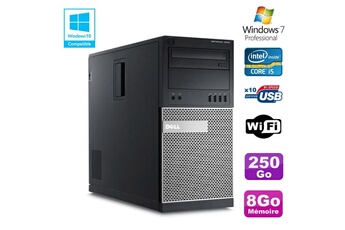 Pc De Bureau Dell Pc Tour Dell Optiplex 7010 Core I5-3470 3.2Ghz 8Go Disque 250Go Dvd Wifi Win 7