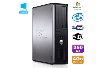 PC De Bureau Dell PC Dell Optiplex 780 Dt Intel E5200 2,5Ghz 4Go Disque 250Go WiFi Win 7 Pro