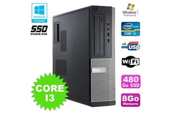 Pc De Bureau Dell Pc Dell Optiplex 3010 Dt Core I3 3.1Ghz 8Go 480Go Ssd Dvd Wifi Hdmi W7