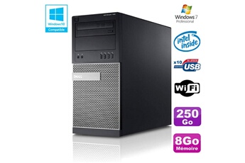 Pc De Bureau Dell Pc Tour Dell Optiplex 790 Intel G630 2,7Ghz 8Go Disque 250Go Dvd Wifi Win 7
