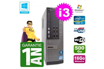 PC De Bureau Dell PC Dell 790 Sff Intel I3-2120 Ram 16Go Disque 500Go Dvd WiFi W7