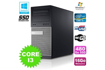 Pc De Bureau Dell Pc Tour Dell Optiplex 790 Core I3 3.1Ghz 16Go 480Go Ssd Dvd Wifi Win 7
