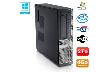 PC De Bureau Dell PC Dell Optiplex 790 Dt Intel G630 2,7Ghz 4Go Disque 2000Go Dvd WiFi Win 7