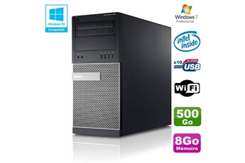 PC De Bureau Dell PC Tour Dell Optiplex 790 Intel G630 2,7Ghz 8Go Disque 500Go Dvd WiFi Win 7
