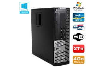 PC De Bureau Dell PC Dell Optiplex 790 Sff Intel Core I3-2120 3.3Ghz 4Go Ddr3 2To WiFi Win 7 Pro