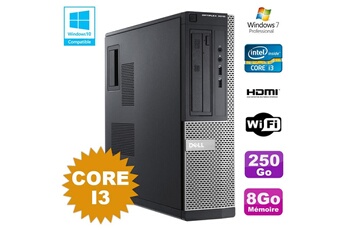 PC De Bureau Dell PC Dell Optiplex 3010 Dt Core I3 3.1Ghz 8Go 250Go Dvd WiFi Hdmi W7