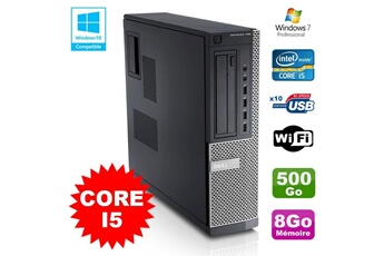 PC De Bureau Dell PC Dell Optiplex 790 Dt Intel i5-2400 3.1Ghz 8Go Disque 500Go Dvd WiFi Win 7