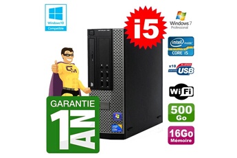 PC De Bureau Dell PC Dell 790 Sff Intel i5-2400 Ram 16Go Disque 500Go Dvd WiFi W7